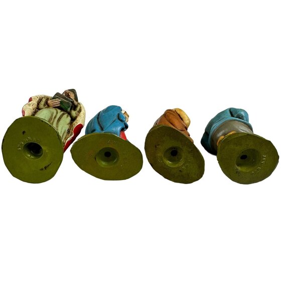 Christmas Nativity Bavarian Forest Germany Hand Painted Vintage Set of 5 - Picture 4 of 11